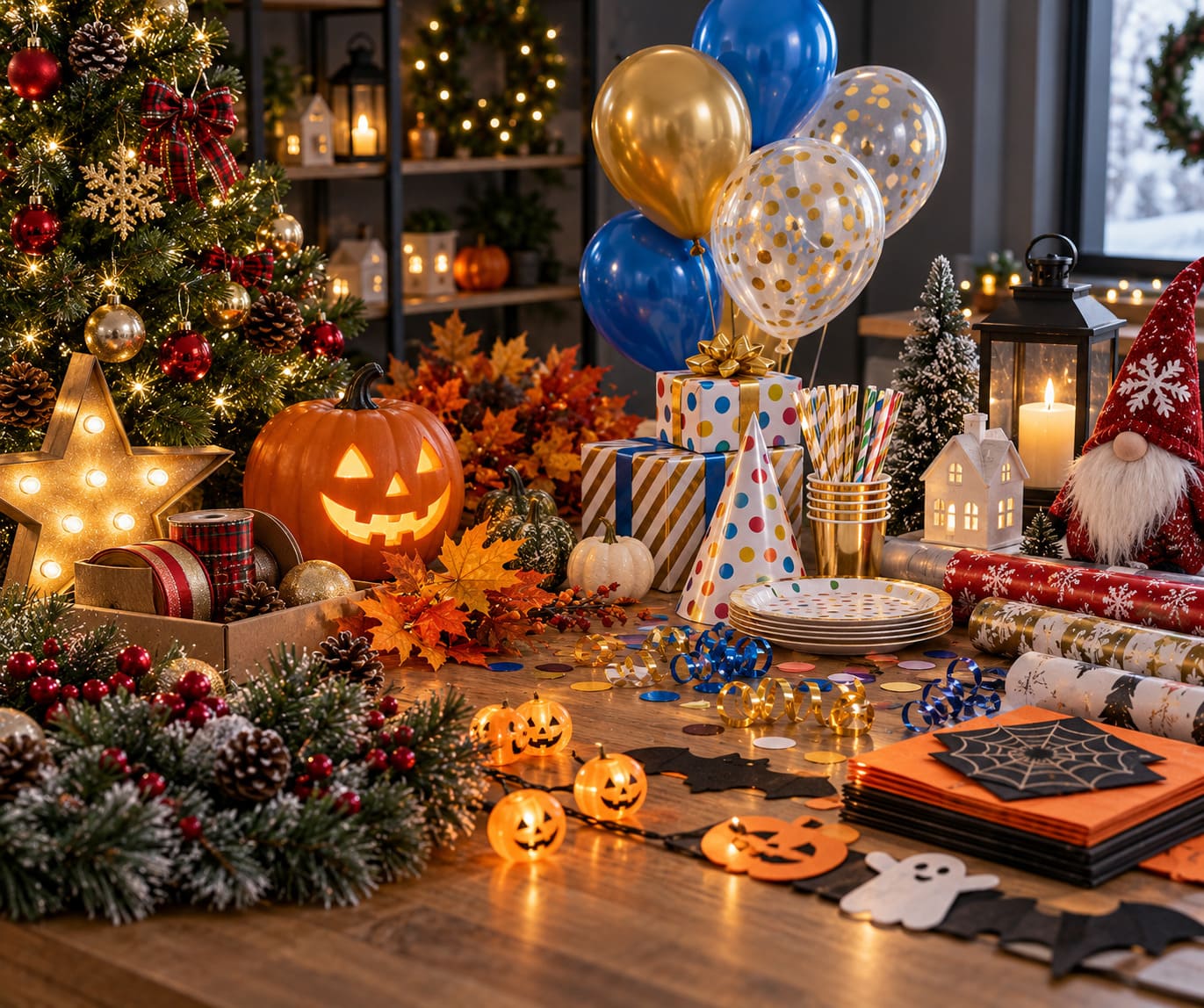 Party, holiday and seasonal decor