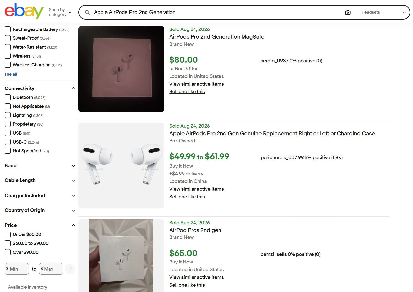 Ebay Seller Hub Regular Sold Items search