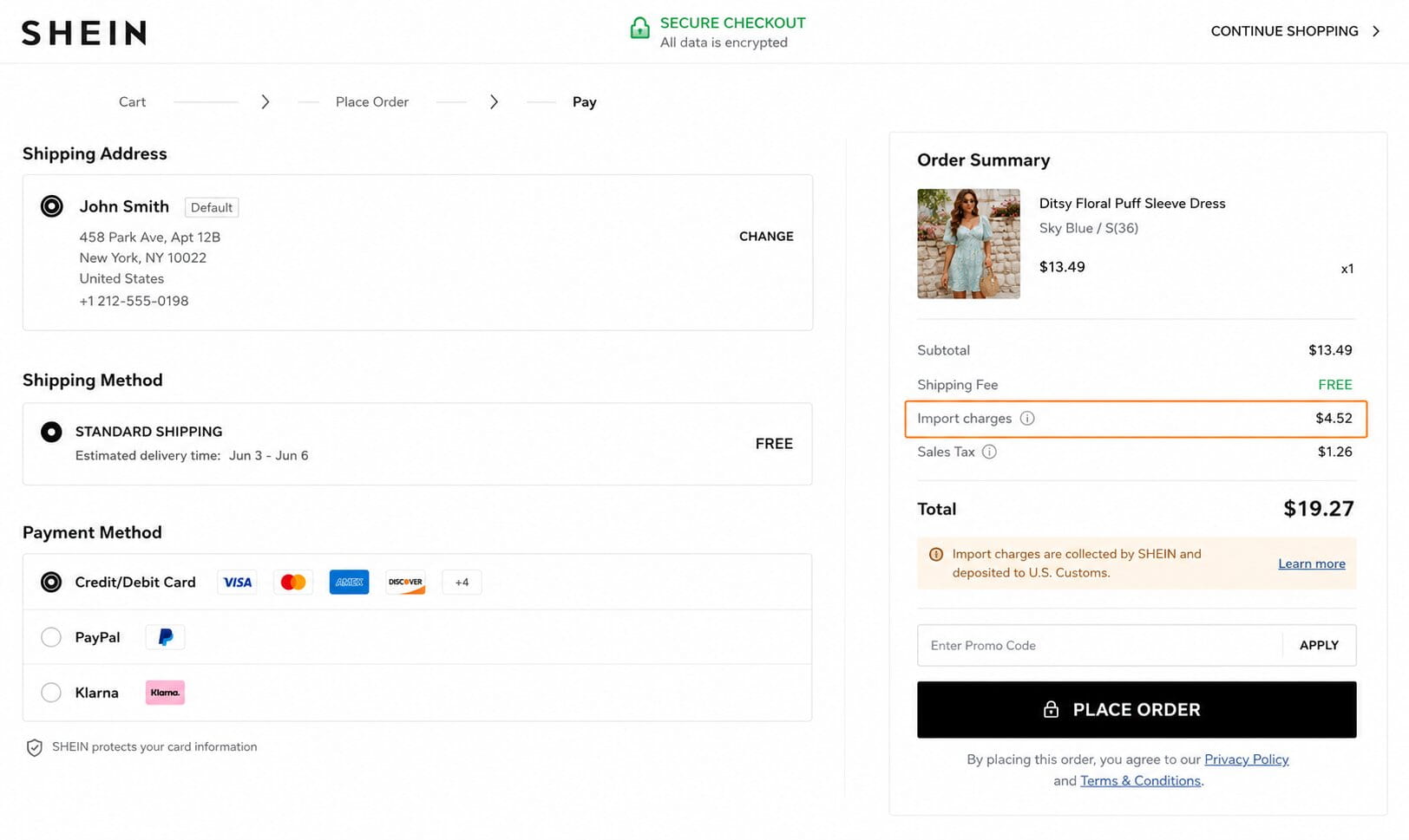 Import Duties Changed SHEIN