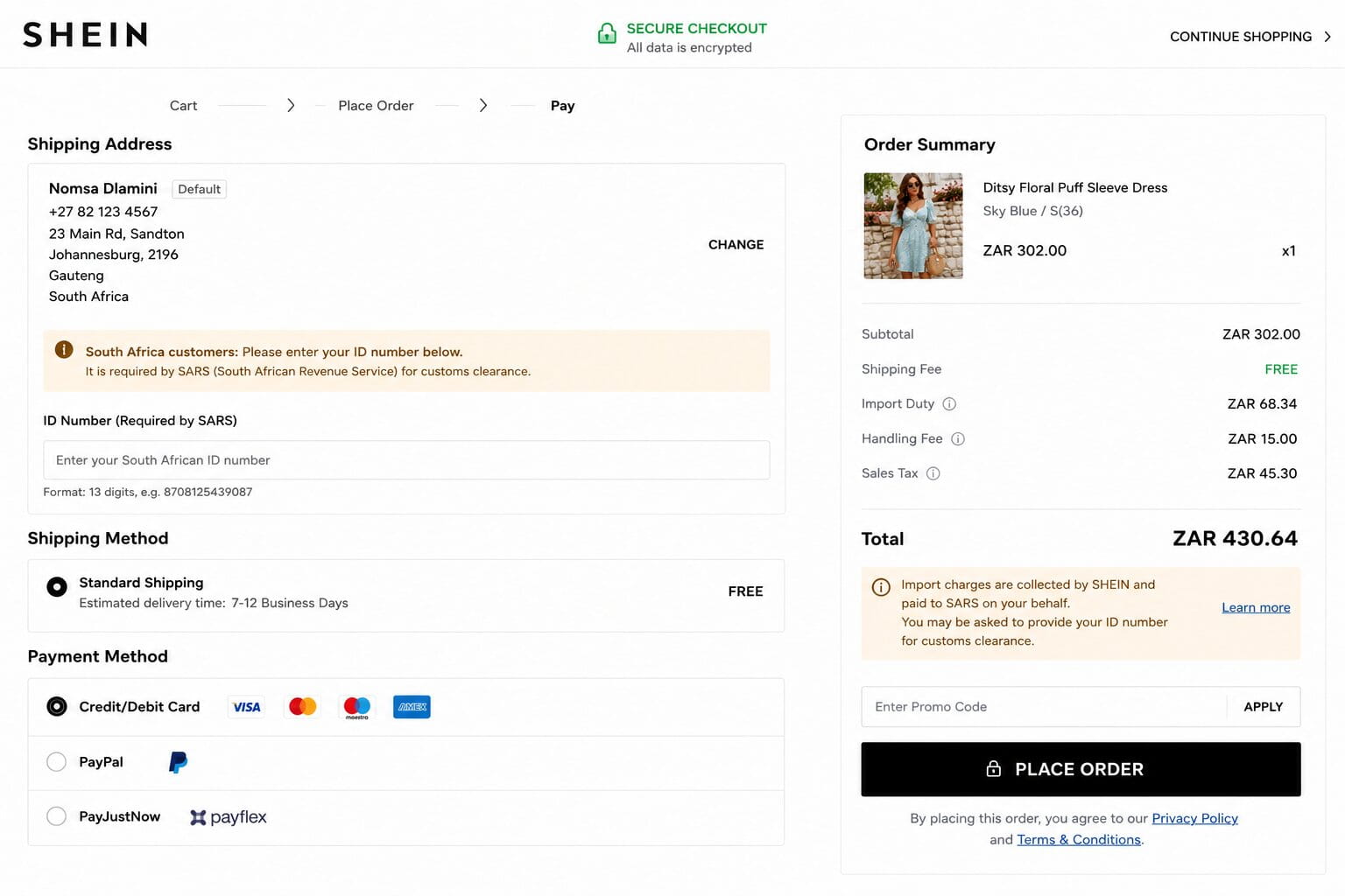 SHEIN Africa Dropshipping