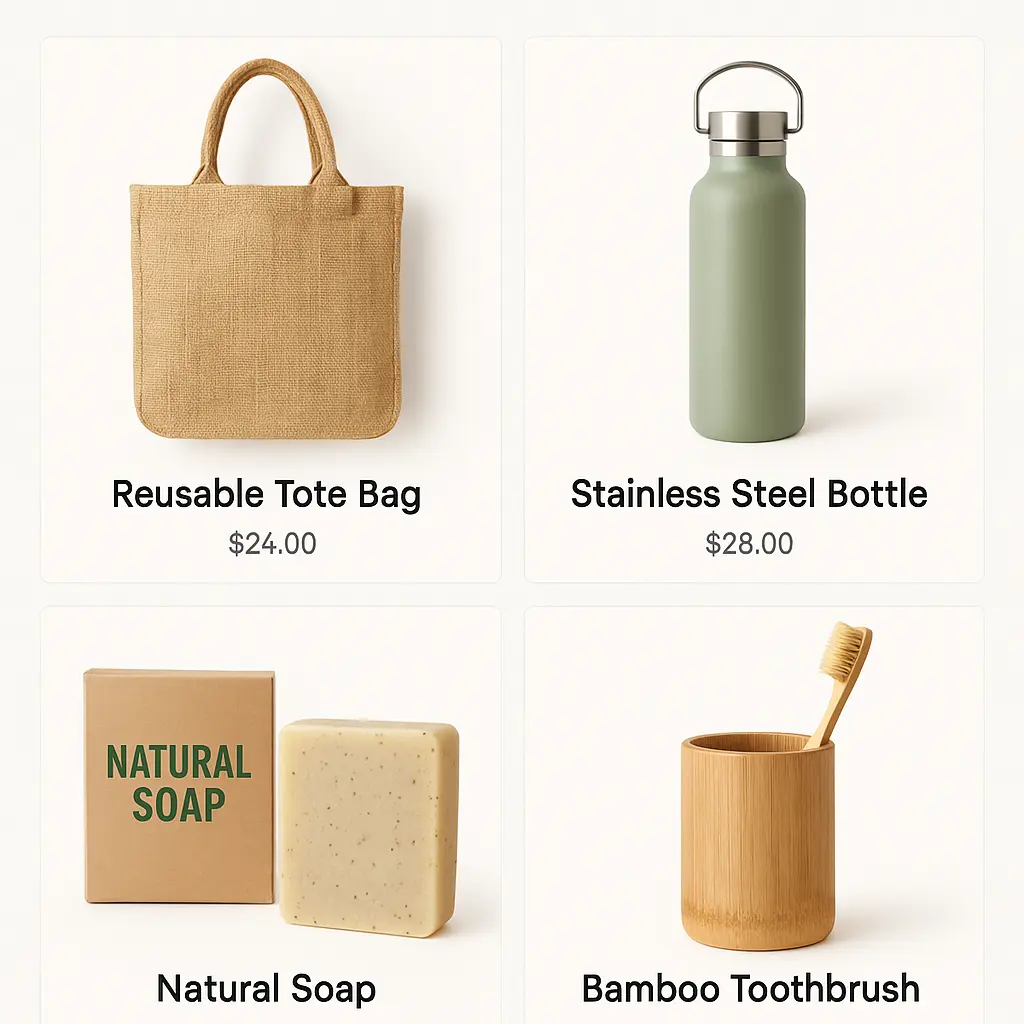 Emphasize eco-friendly and niche products