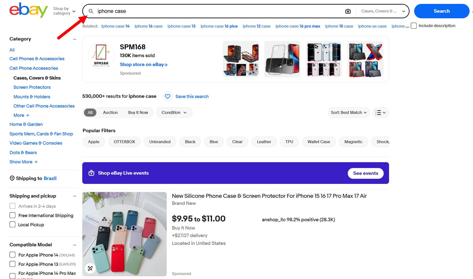 Navigating the eBay marketplace to find product ideas