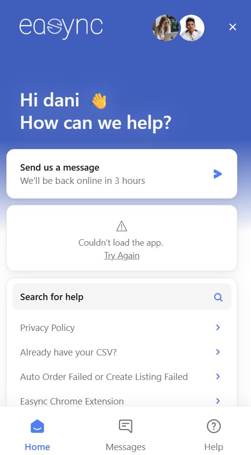 Easync Live Chat Support