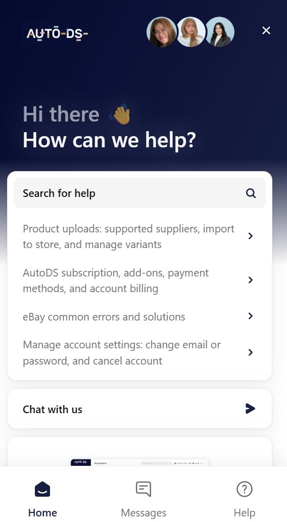 AutoDS Chat Support