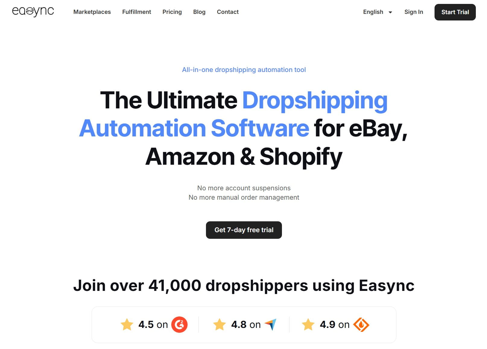 Easync Dropshipping Automation Service