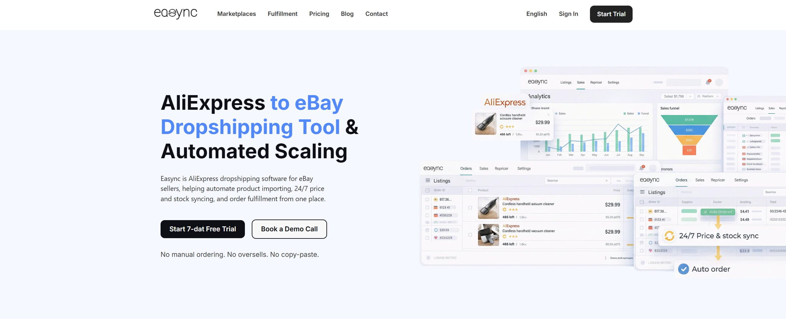 AliExpress to eBay Dropshipping Tool Easync
