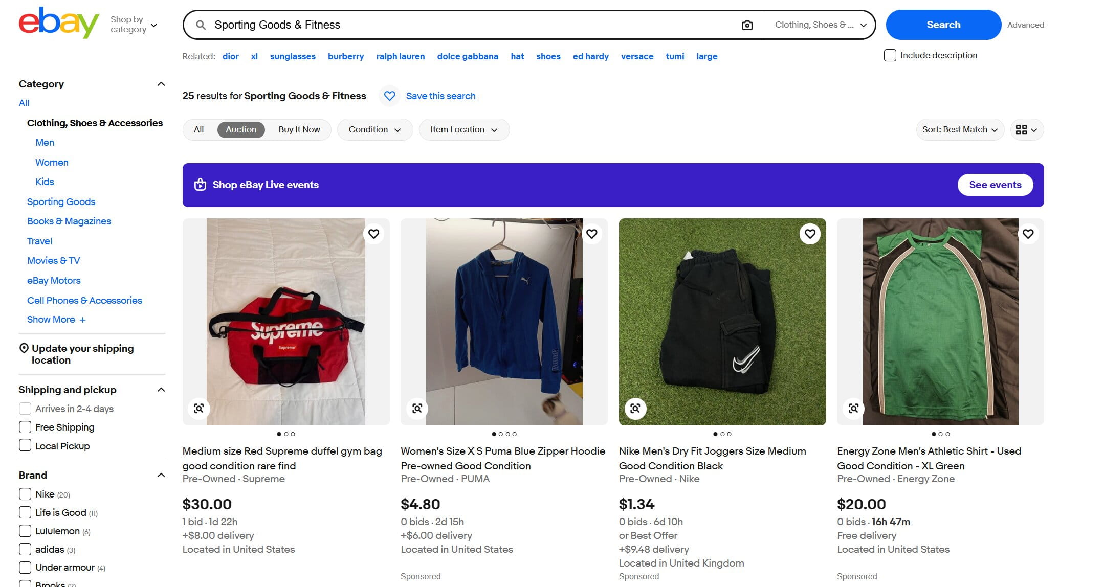 Sporting Goods & Fitness