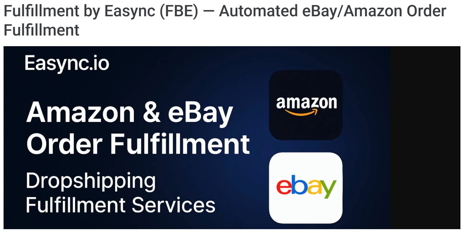 Fulfillment by Easync (FBE)