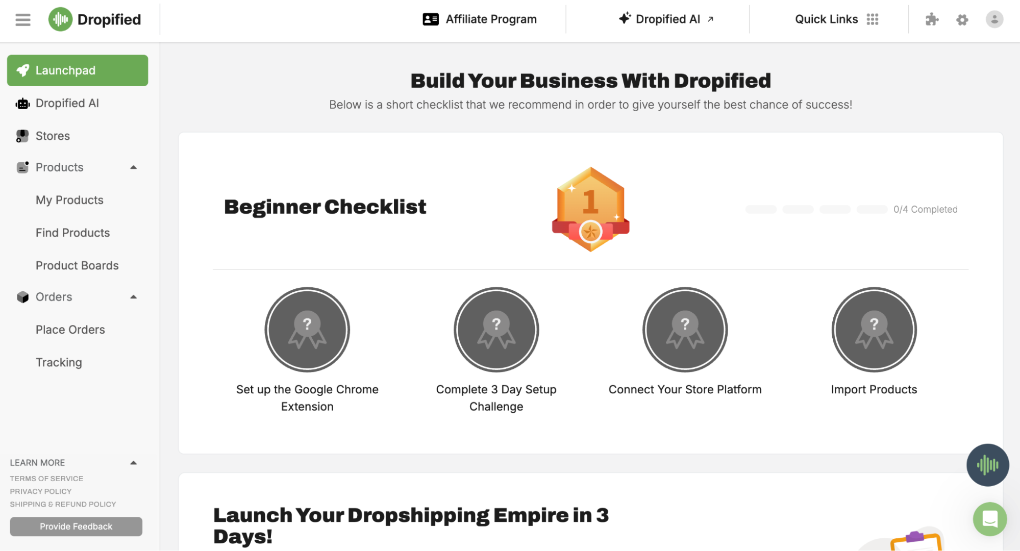 Dropified Interface