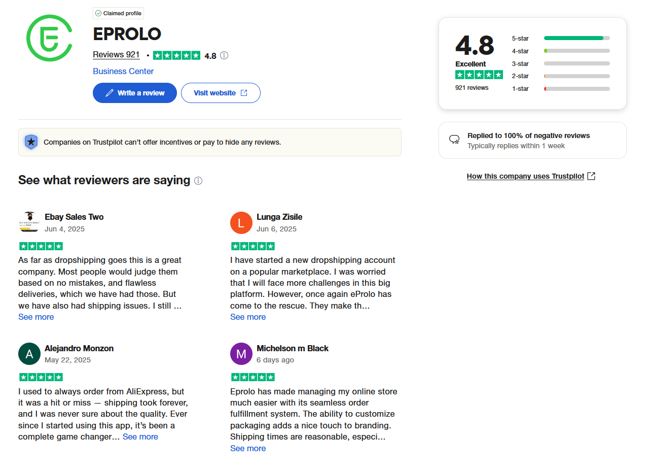 Eprolo User Feedback