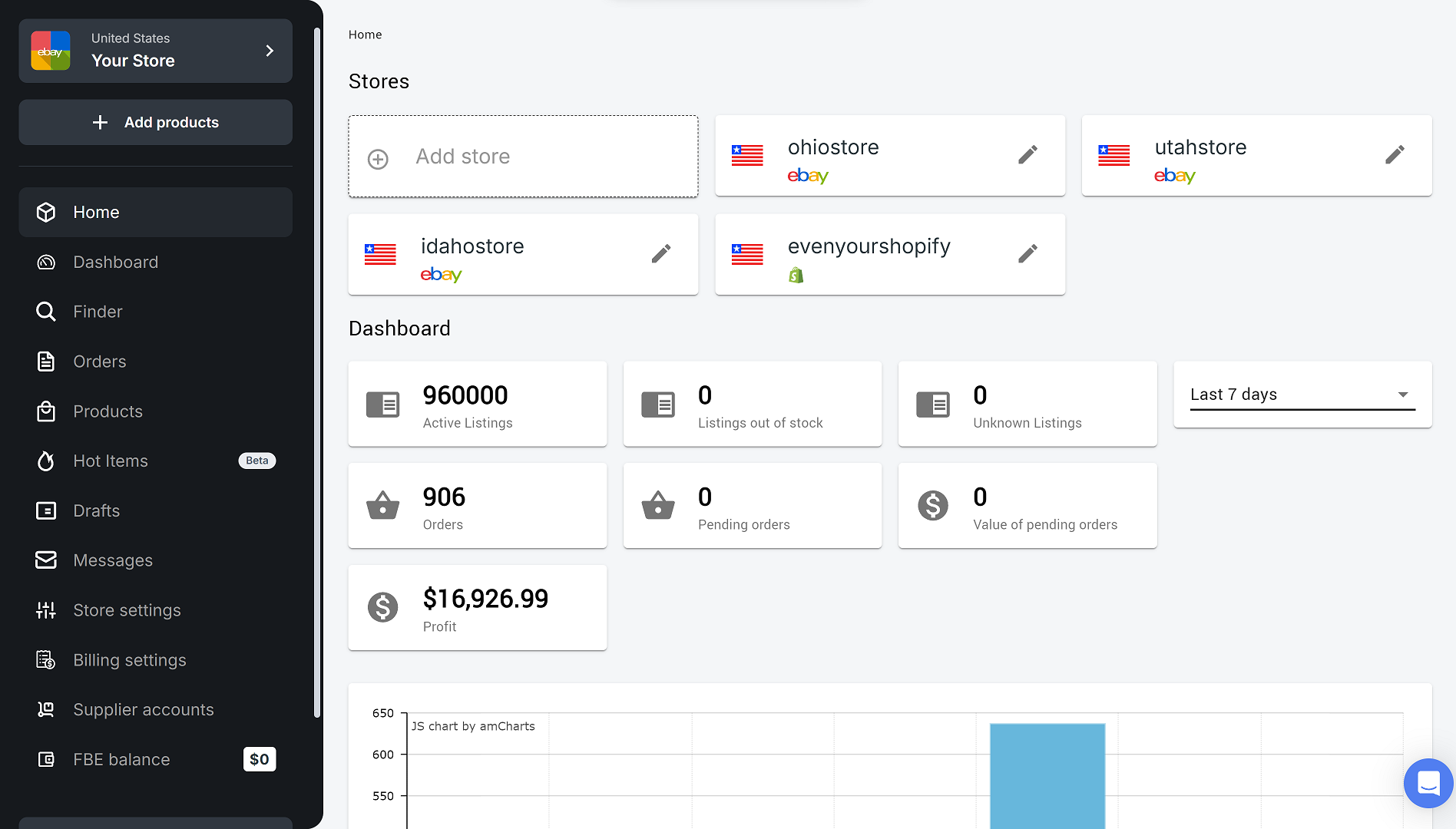 Easync dashboard