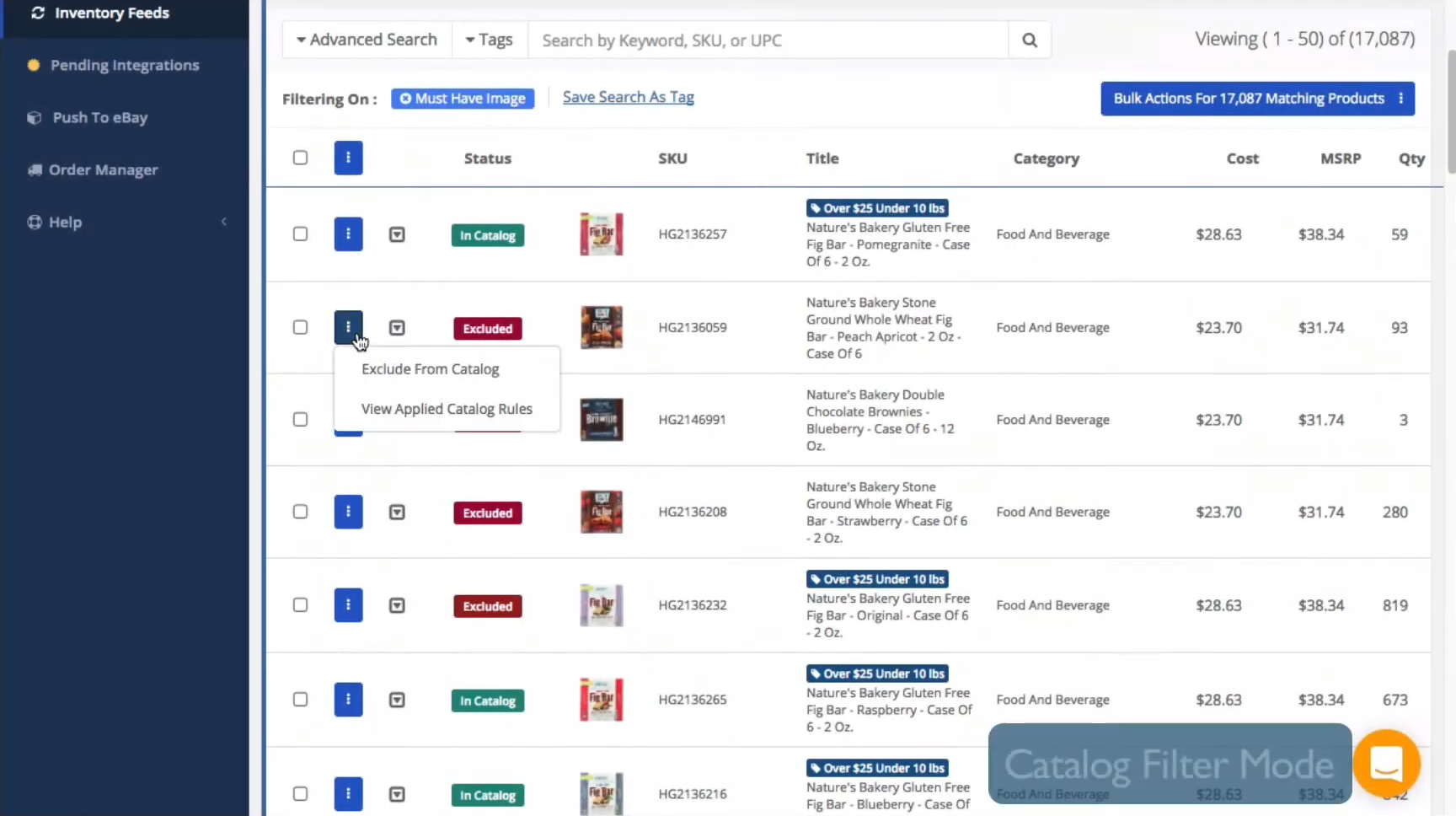 Inventory Source dashboard