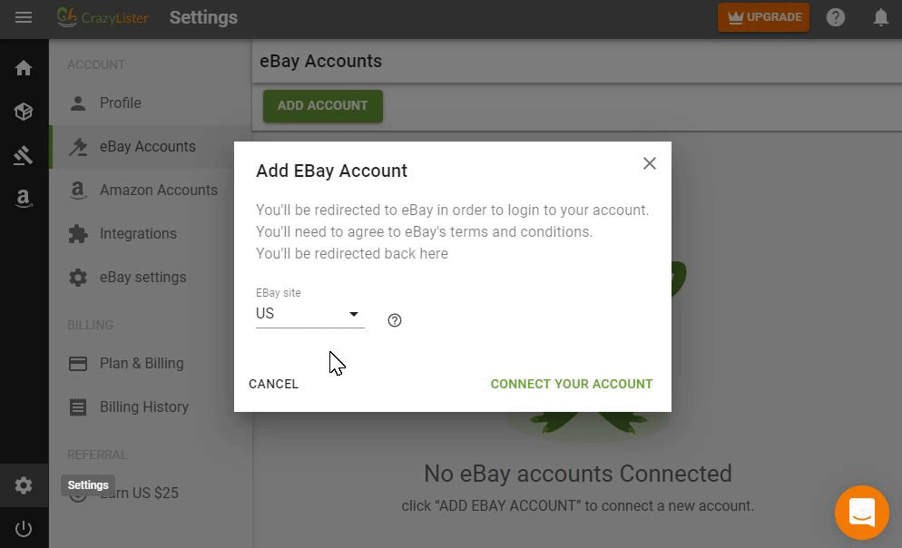 CrazyLister dashboard