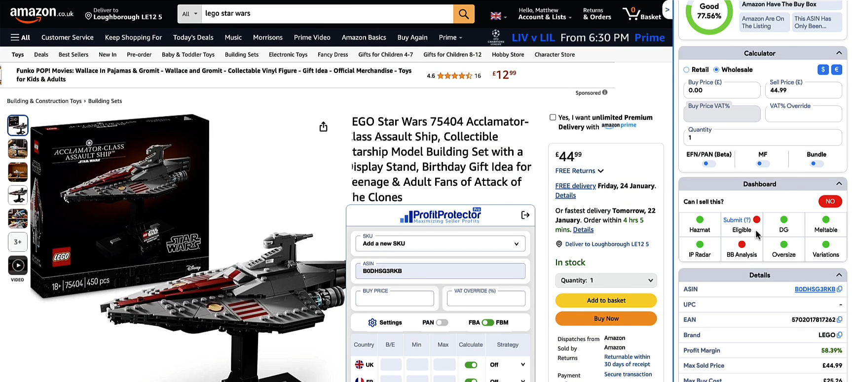 amazon seller listing