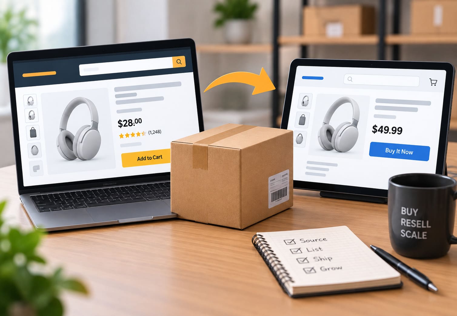 Amazon'dan temin edilen ürünleri ikinci bir satış kanalı olarak eBay'de yeniden satmak