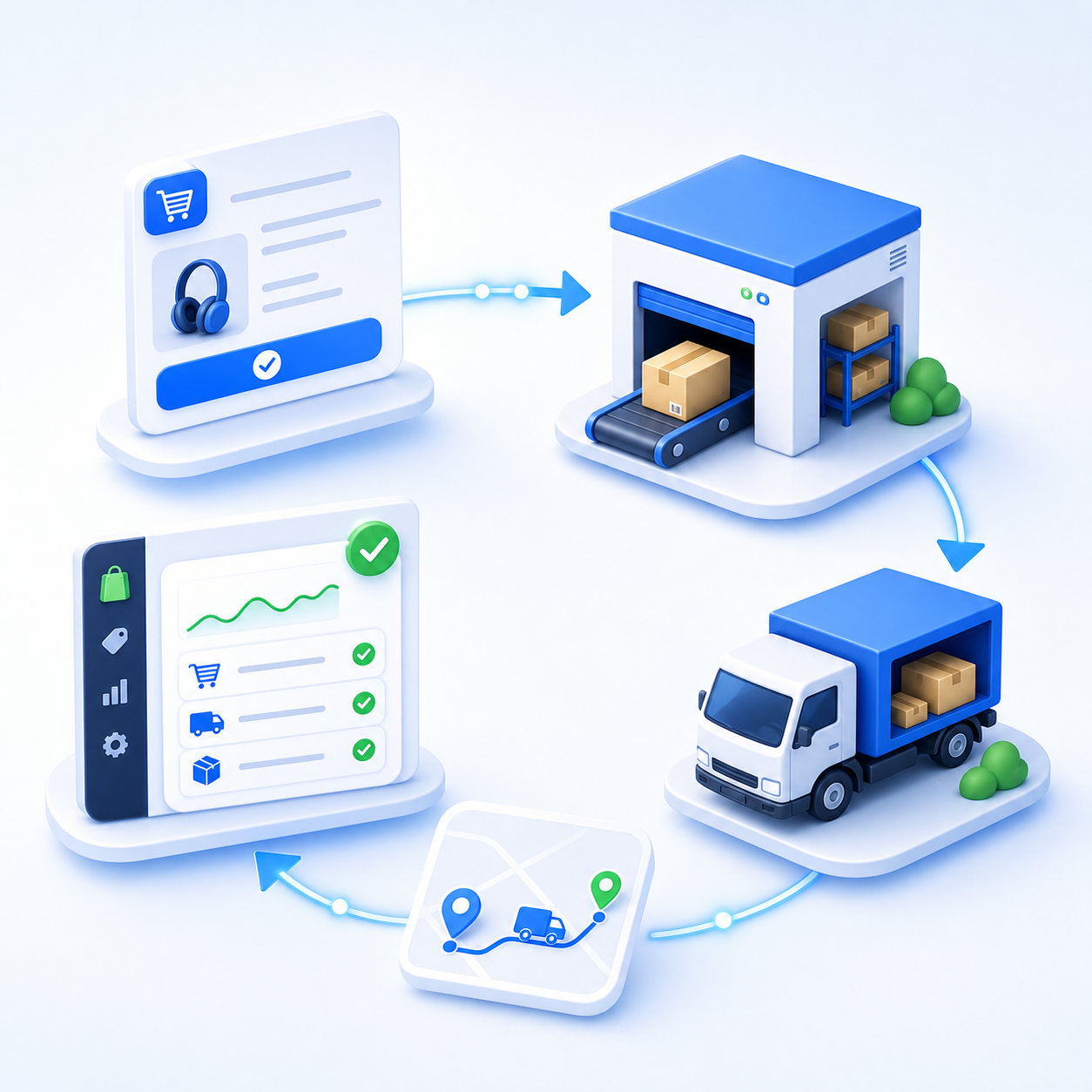 Automatic fulfillment and tracking updates