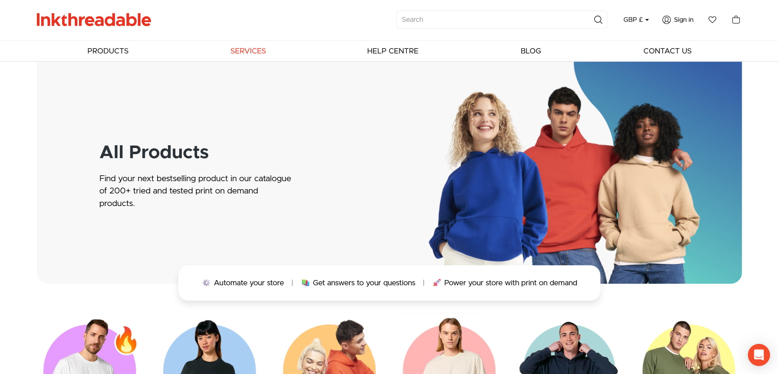 Inkthreadable — best UK eco-friendly print-on-demand