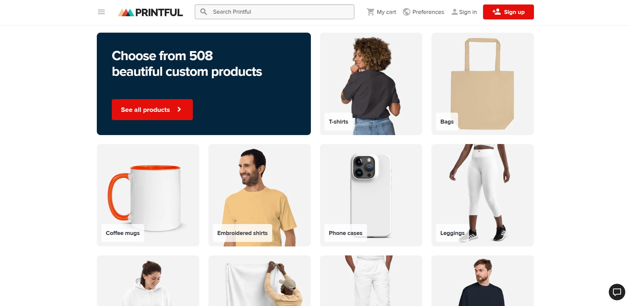 Printful — best for print-on-demand brand control