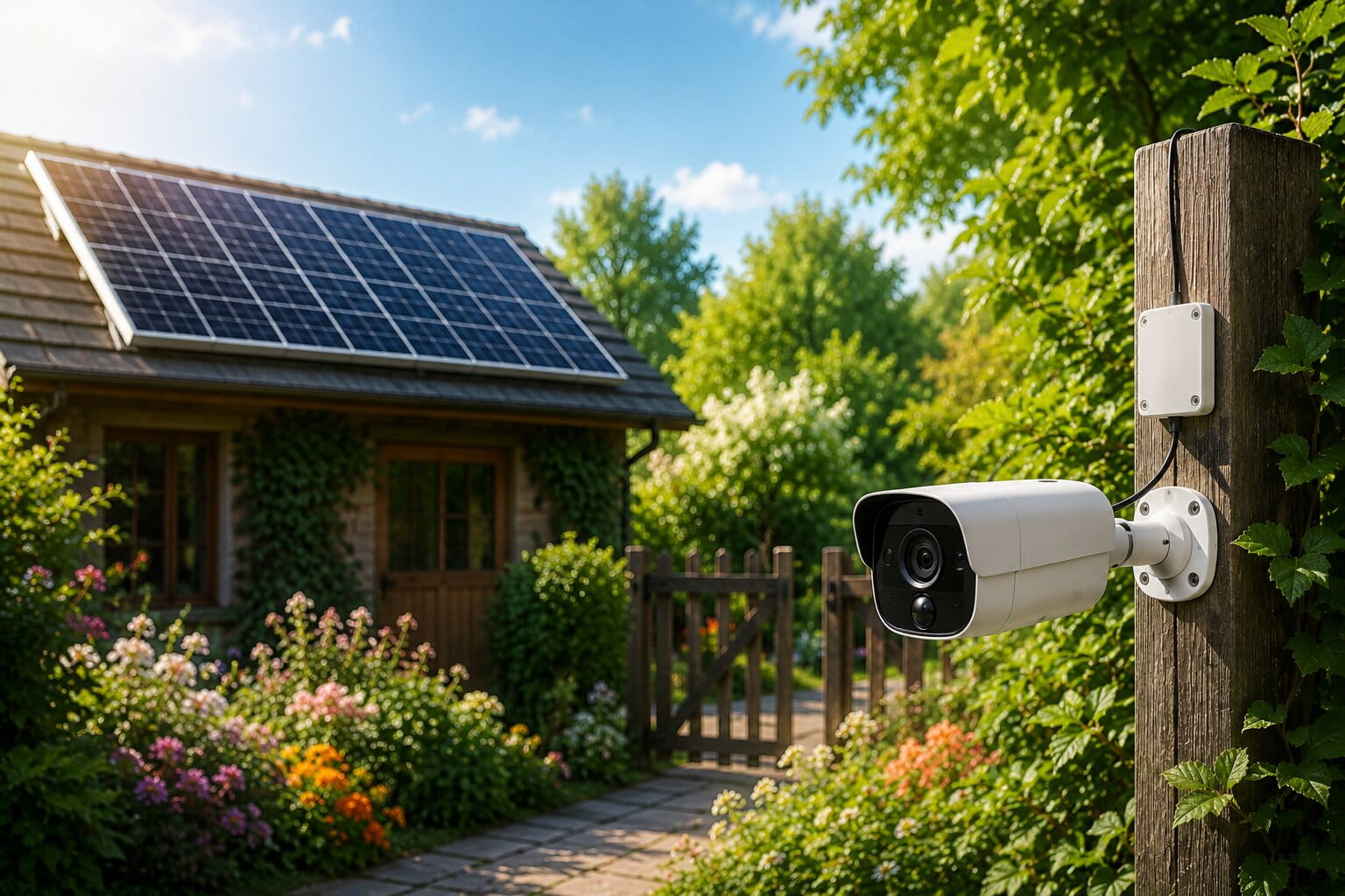 Solar-Powered Garden Security Systems
