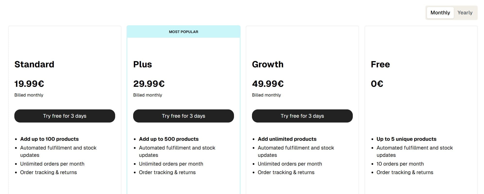 Hertwill Pricing