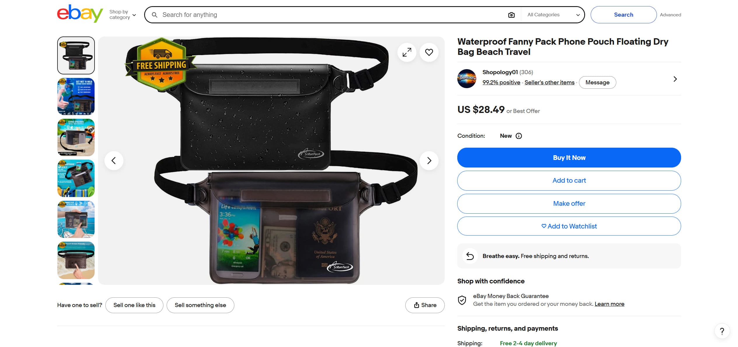 Waterproof Phone Pouches and Beach Bags