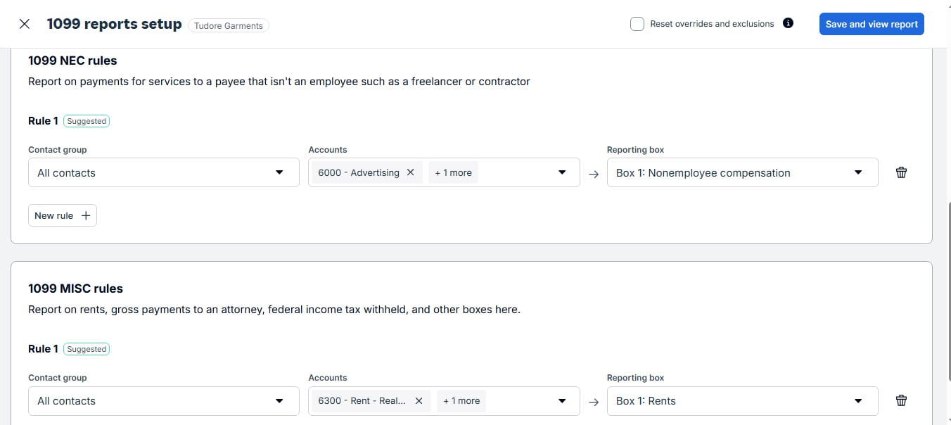 Xero dashboard