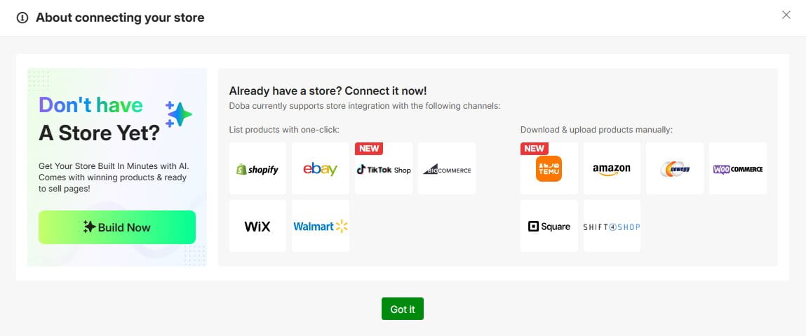 Storefront Integration