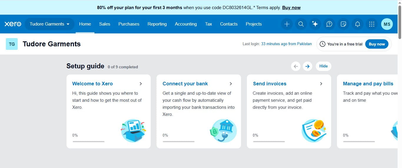 Xero: Best for Global Sellers and Multi-Currency Reconciliation