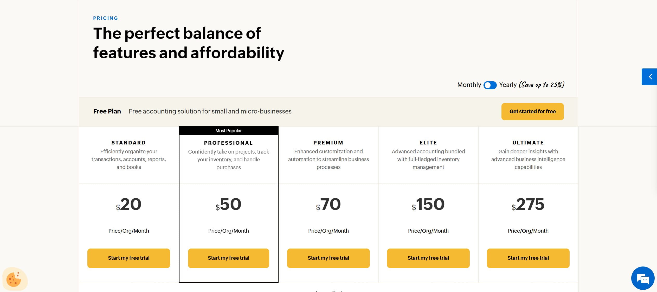 Zoho Books Pricing