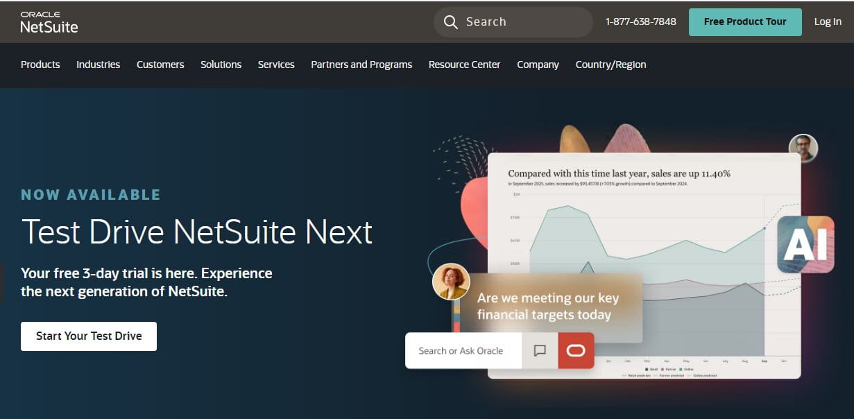 NetSuite: Best for Enterprise Scalability ($10M+ GMV)