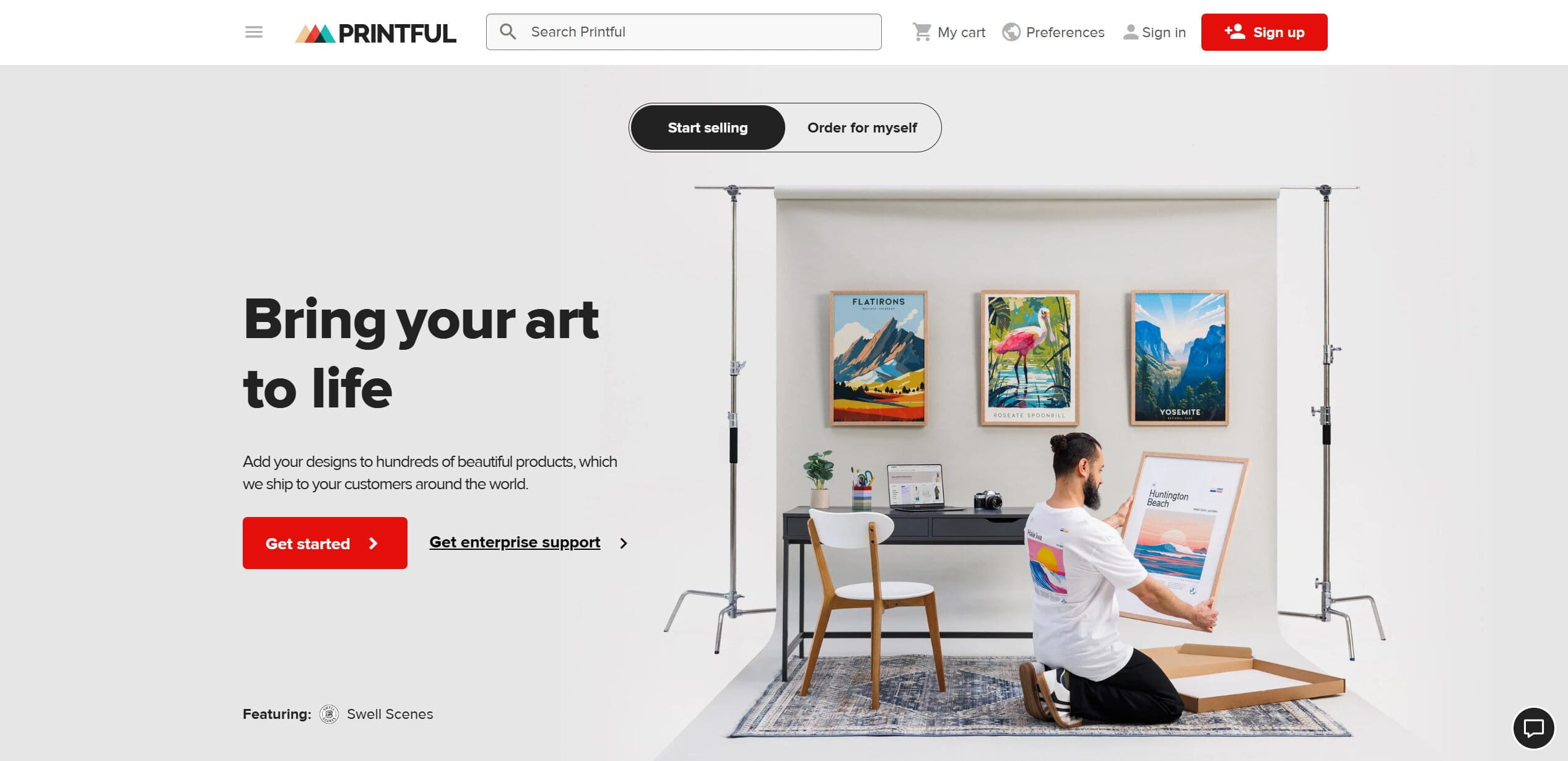 Printful — print-on-demand for quality