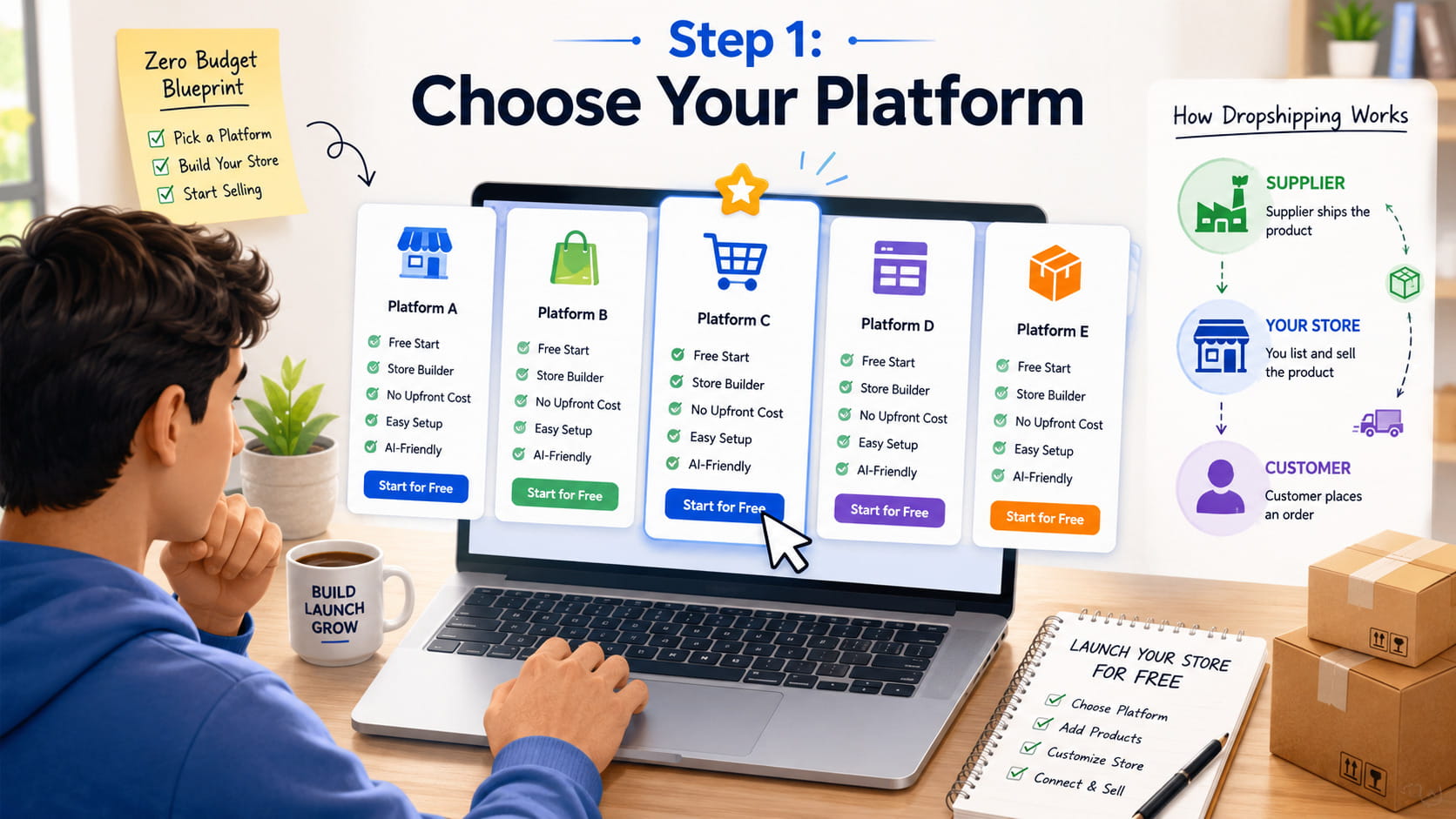 Choosing a Free-to-Start E-Commerce Platform