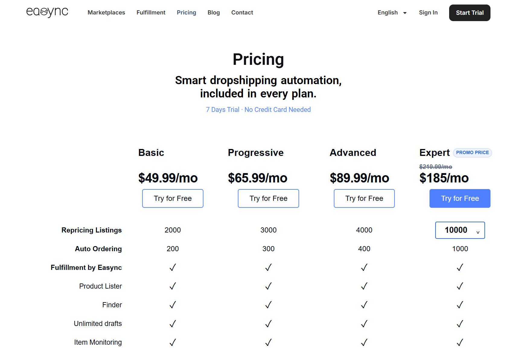 easync pricing