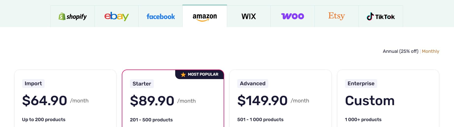 AutoDS pricing Amazon