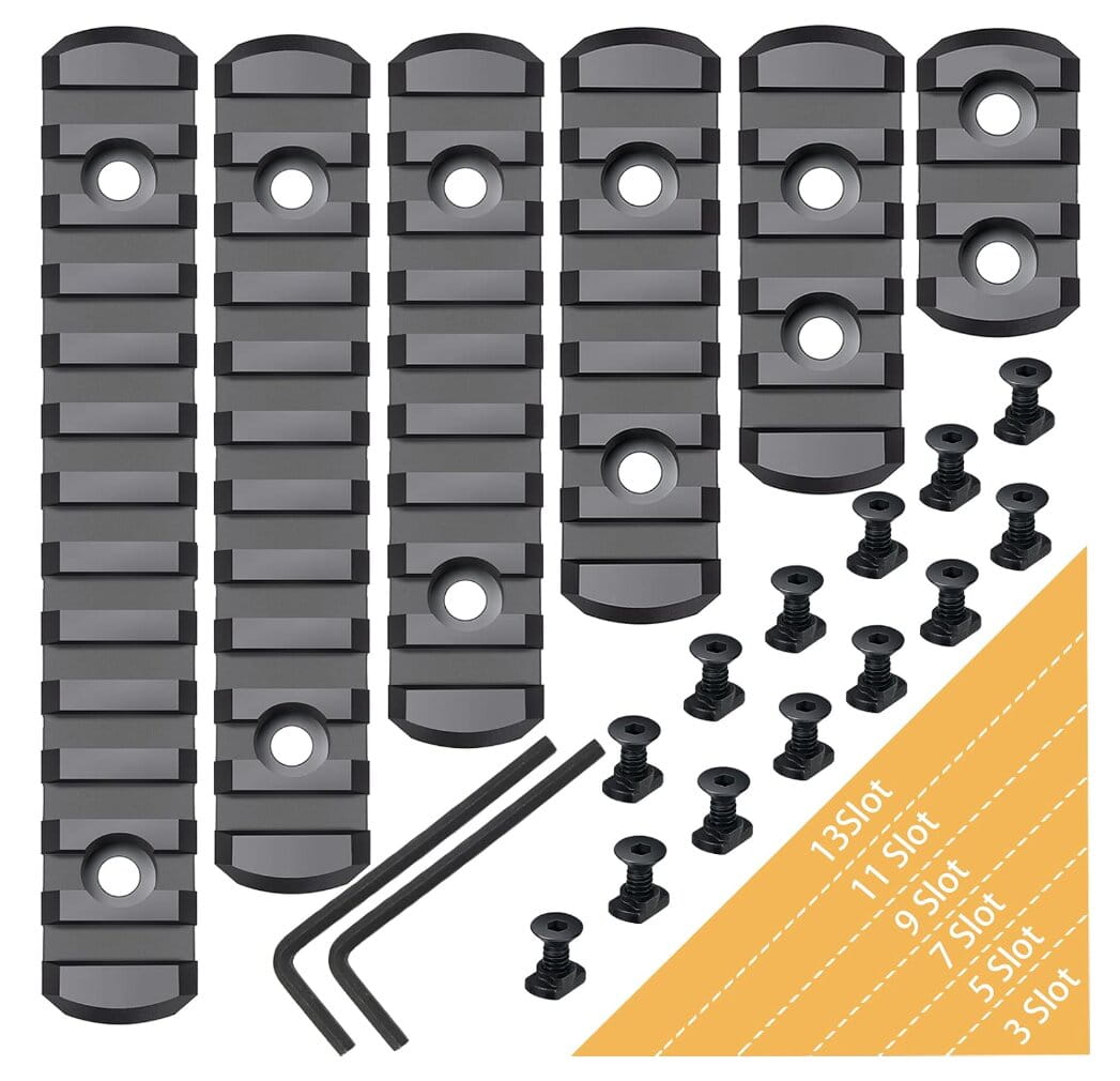Pecawen Picatinny Rail Section w/ T-Nuts & Screws
