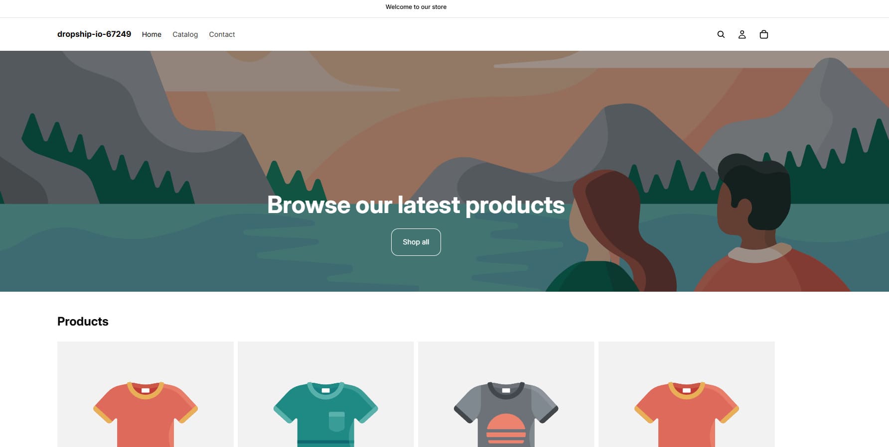 Dropship.io tarafından oluşturulan Shopify teması