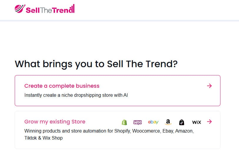 Sell The Trend AI mağaza kurulumu