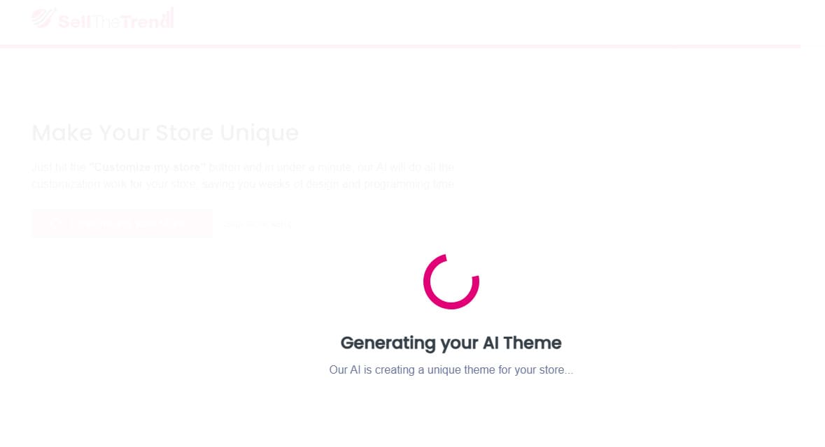 Sell The Trend AI tema oluşturma
