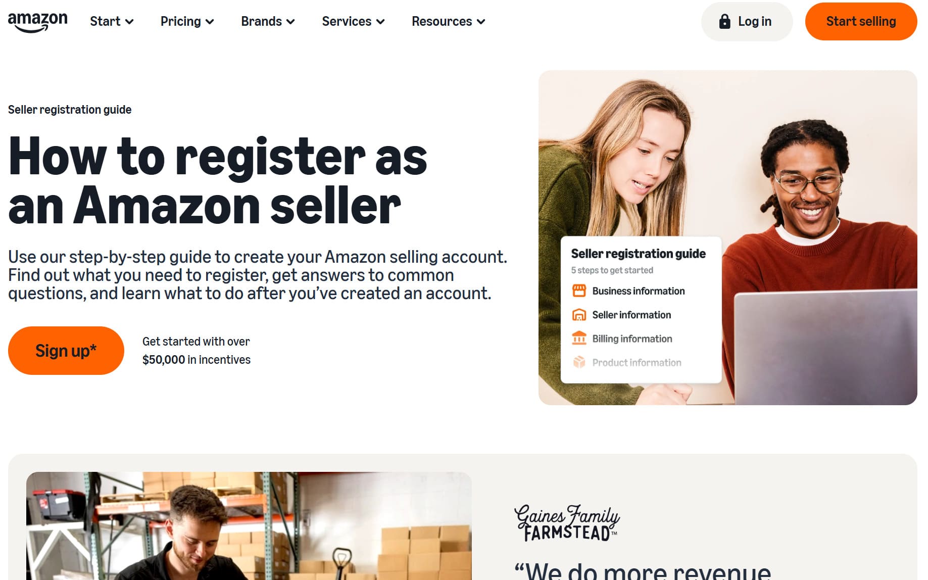 Amazon seller registration guide